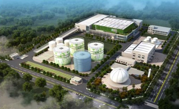 餐廚垃圾厭氧工藝設(shè)備現(xiàn)場(chǎng)